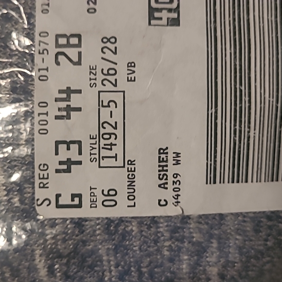 Navy blue and white lounger jacket - Picture 4 of 4